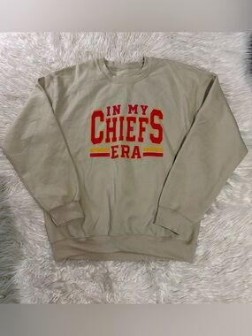 Taylor Swift 'In My Chiefs Era' Crewneck Sweatshirt - Red & Gold Graphic